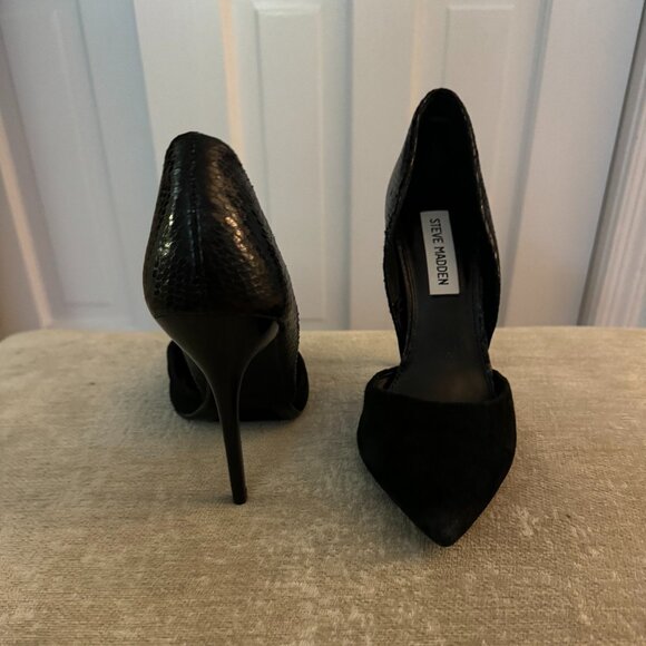 Steve Madden Black Stiletto Heels - Picture 2 of 4